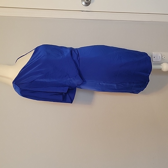 TCEC Blue One-Shoulder Mini Dress, Size M - Picture 5 of 7